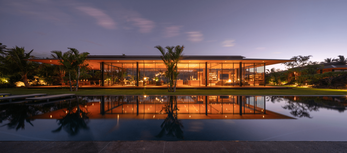 Hale Lana residence, built by Dowbuilt in Kukio, Hawaii
