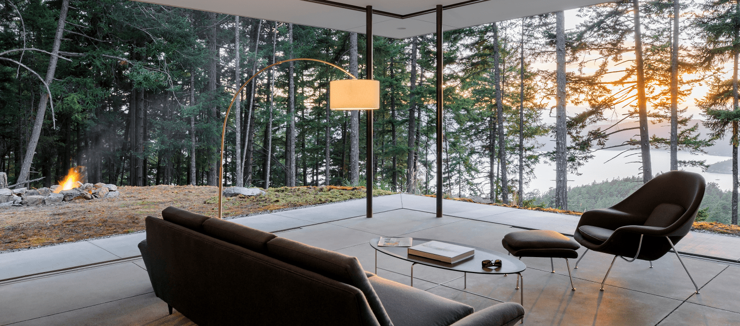 Eagle Ridge residence built by Dowbuilt on Orcas Island in Washington